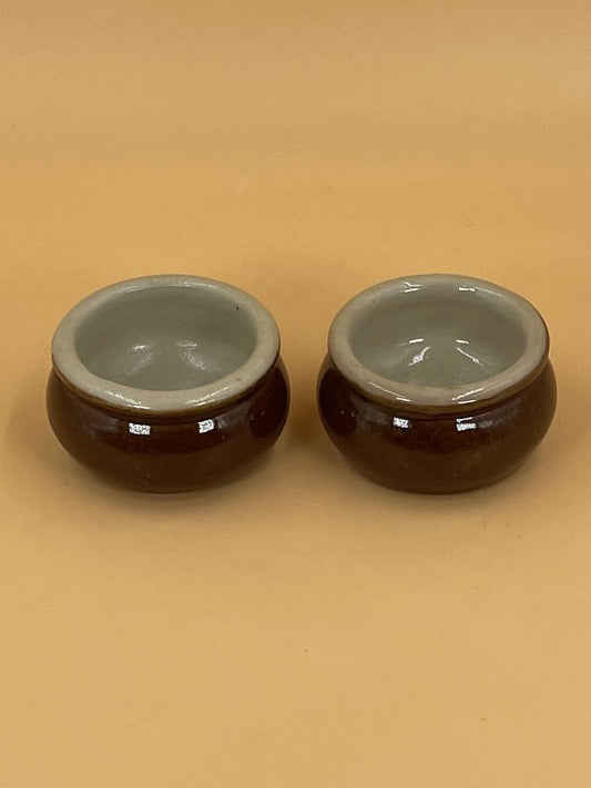 Ceramic Brown Spice Bowl