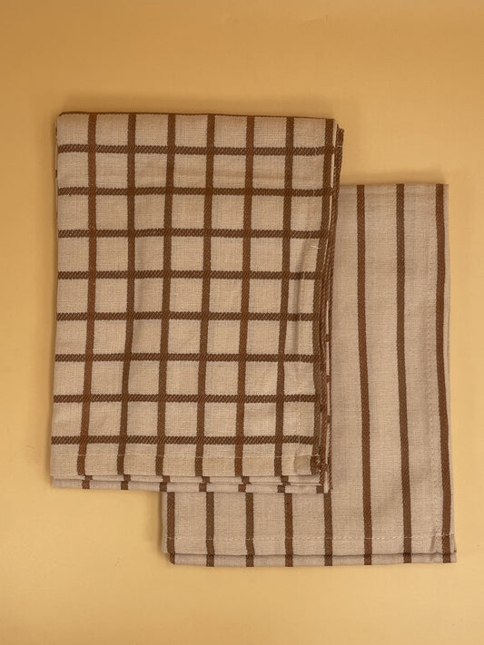 Hawkins New York Essential Yarn Dyed Dish Towel Set | Blush & Terracotta