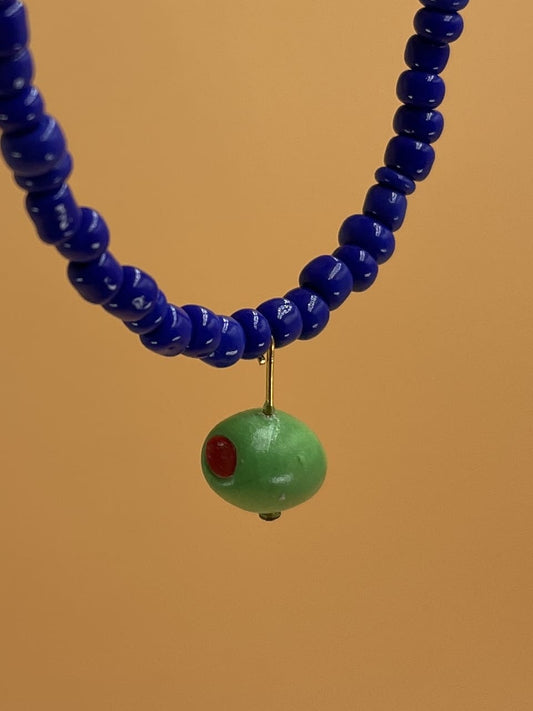 Resinuendo Beaded Necklace | Olive