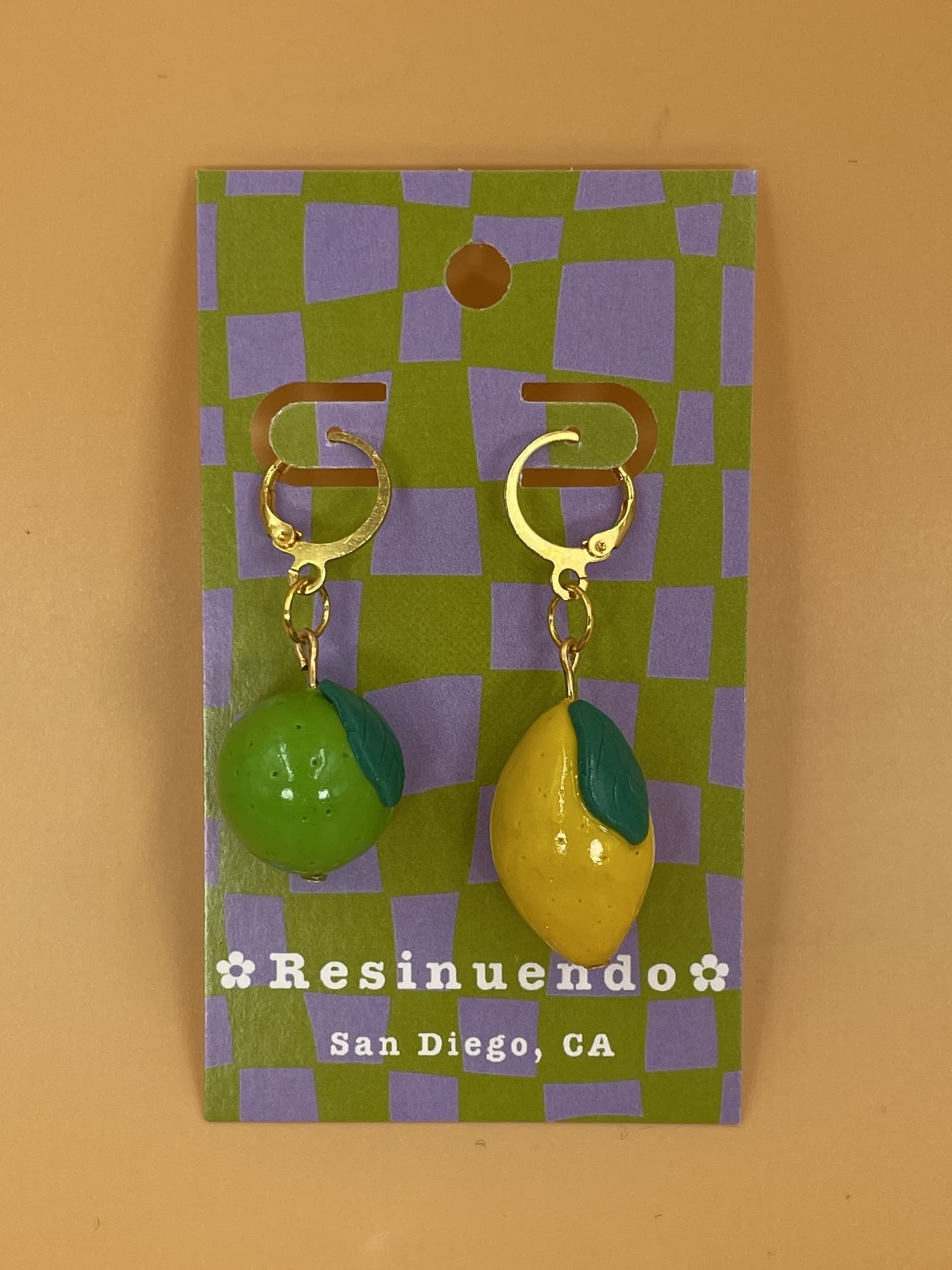 Resinuendo Earring Pair | Lemon & Lime