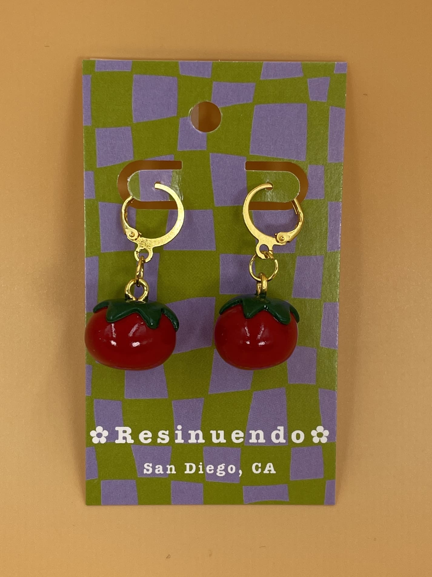 Resinuendo Earring Pair | Tomatoes