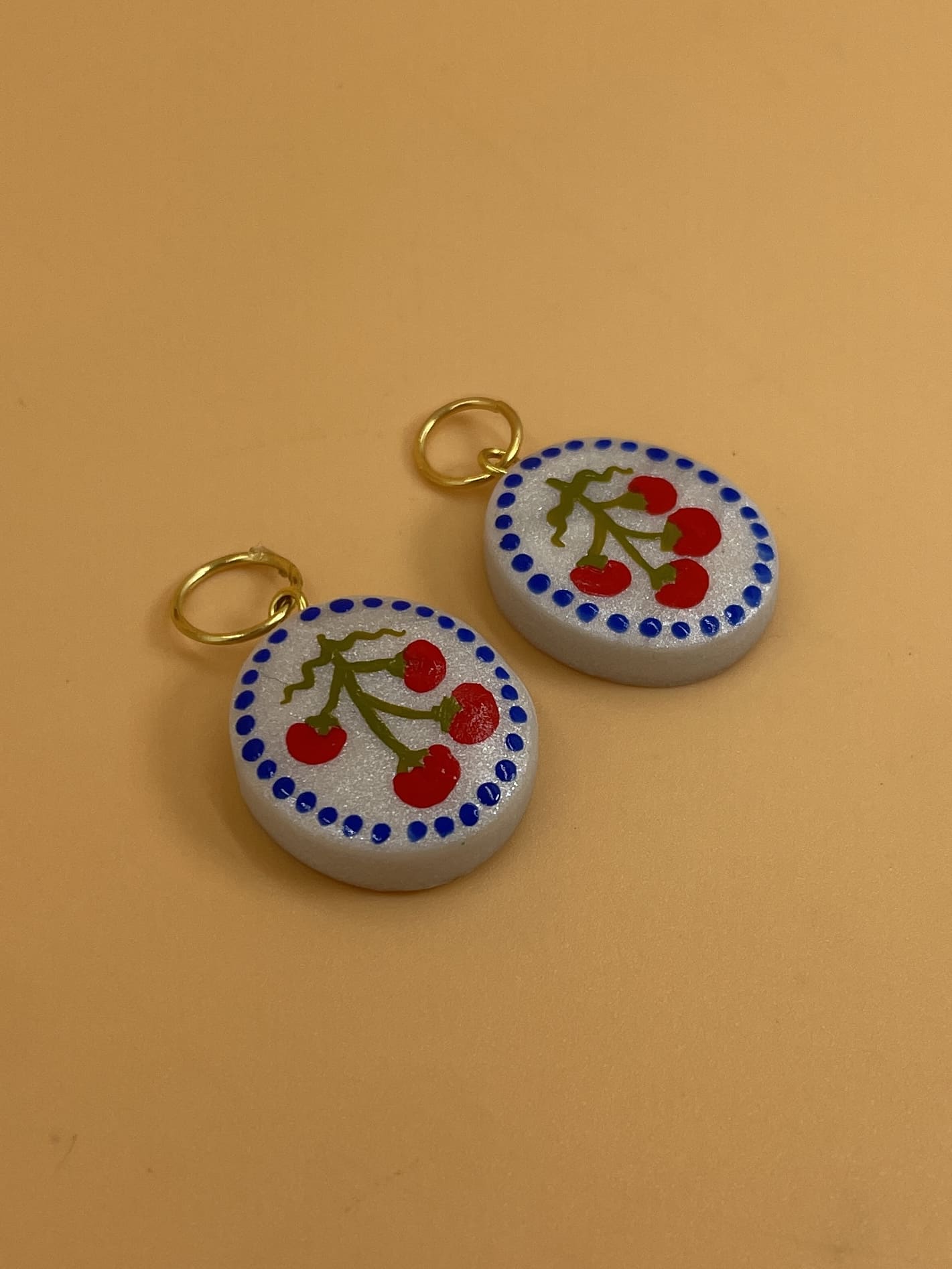 Resinuendo Hand Painted Charm | Tomatoes