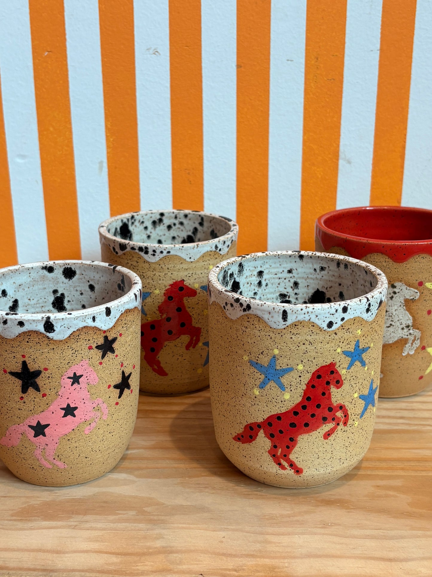 Mellow Ceramics Horse Cup