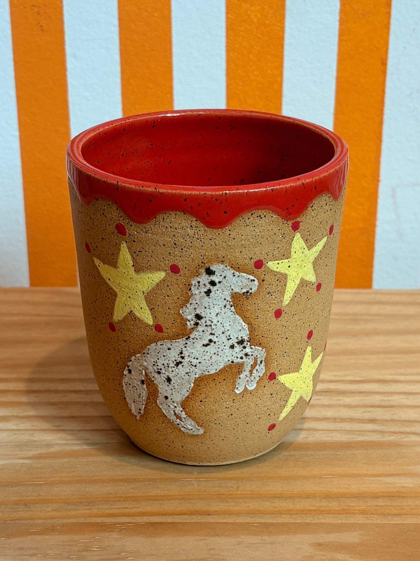 Mellow Ceramics Horse Cup