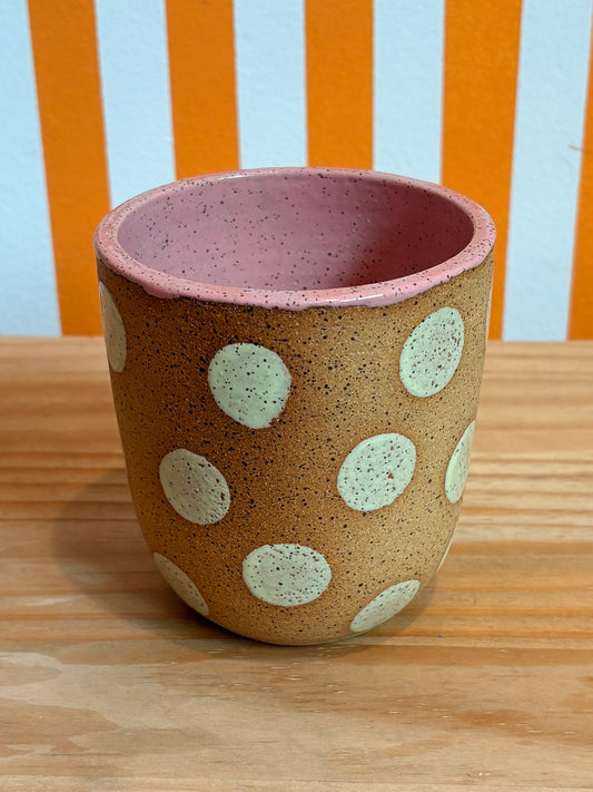 Mellow Ceramics Cup | Natural + White Dots