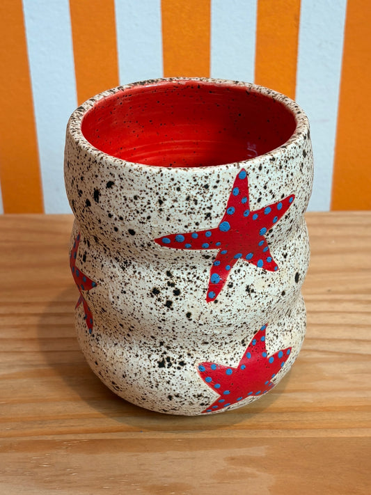 Mellow Ceramics Cup | Red Stars