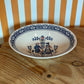 Vintage Johnson Bros Hearts & Flowers Old Granite Ironstone Oval Serving Bowl