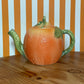 Vintage Orange Citrus Teapot