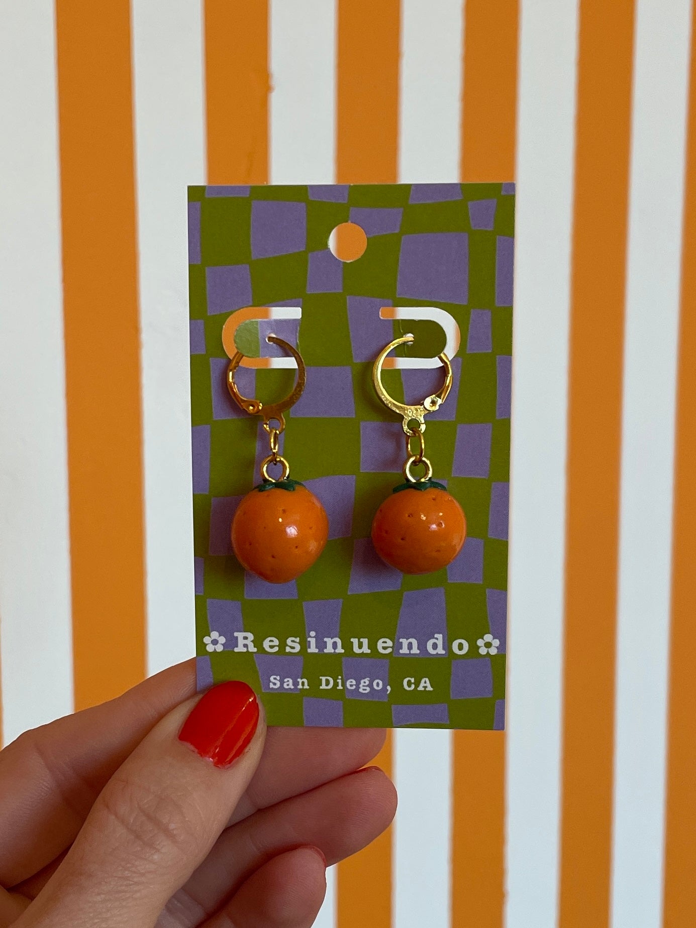 Resinuendo Earring Pair | Oranges