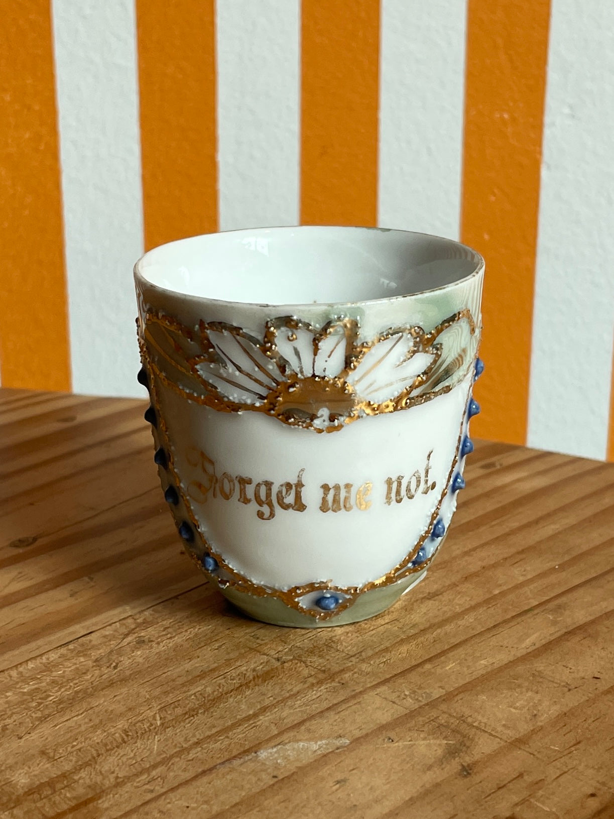 Antique Porcelain Forget Me Not Cup (Made in Germany)