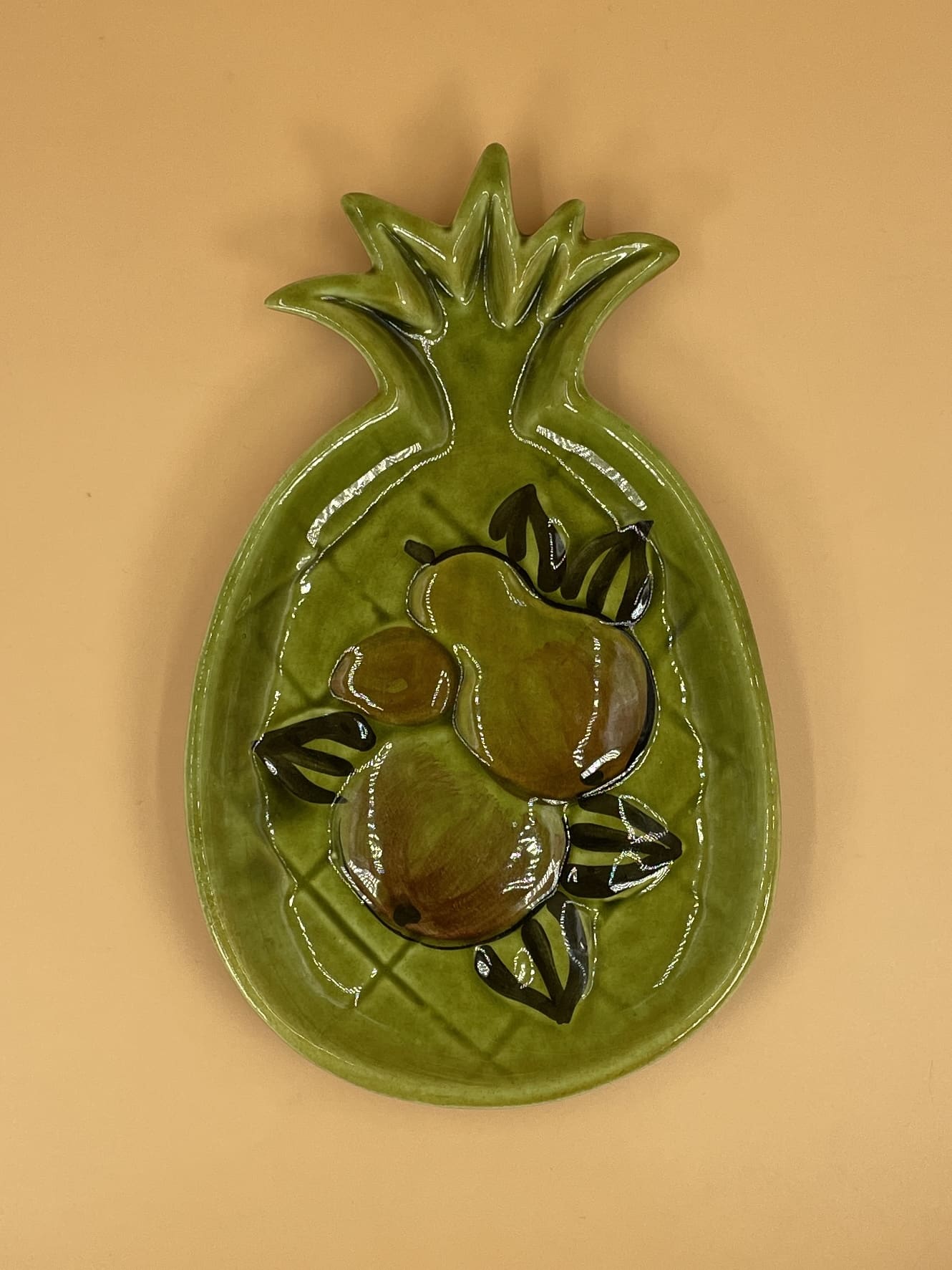 1965 Los Angeles Potteries Pineapple Spoon Rest