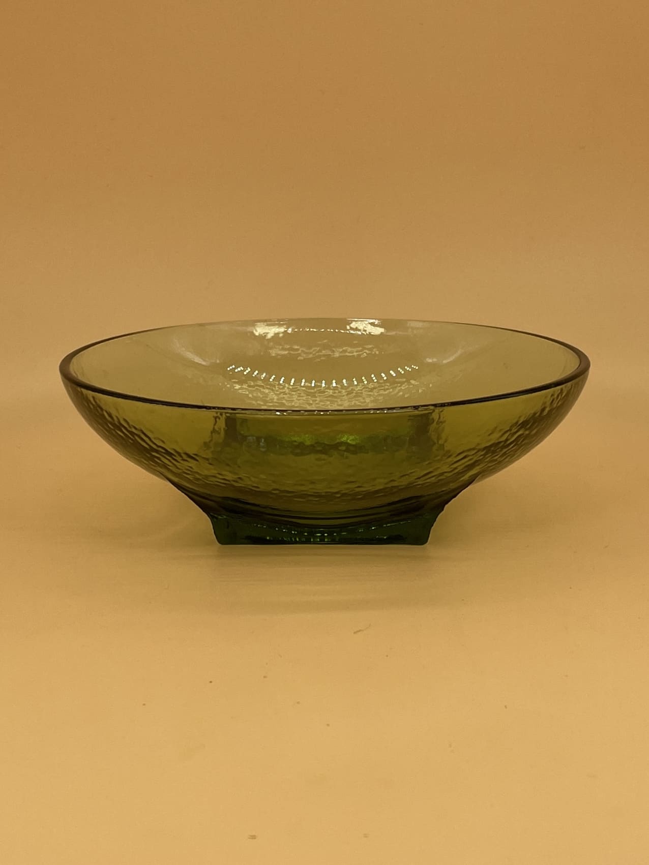 Vintage Hazel Atlas Serving Bowls (Sold in Pairs - Square Bottom, Avocado Green)