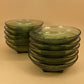 Vintage Hazel Atlas Serving Bowls (Sold in Pairs - Square Bottom, Avocado Green)