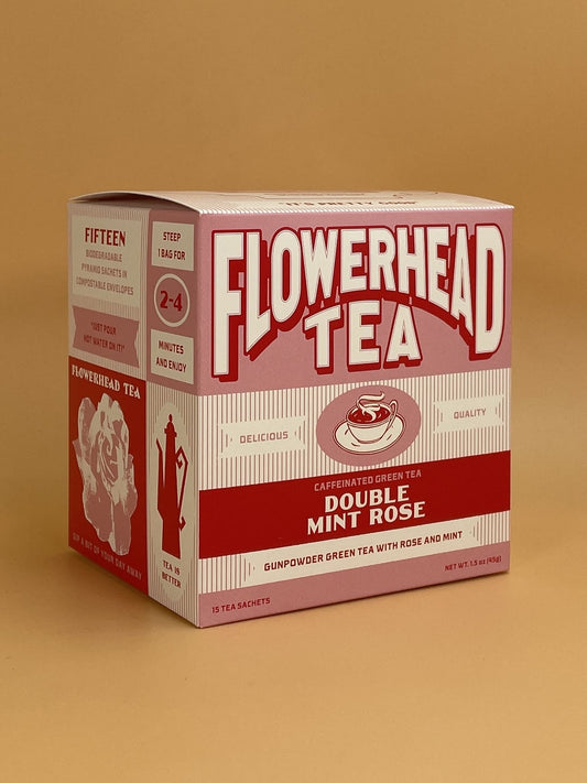 Flowerhead Tea Bags | Double Mint Rose