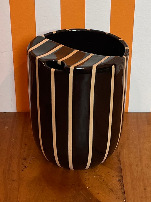 Mellow Ceramics To-Go Cup | Black Stripe