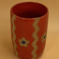 Mellow Ceramics Wiggle Flower Cup | Red & Natural