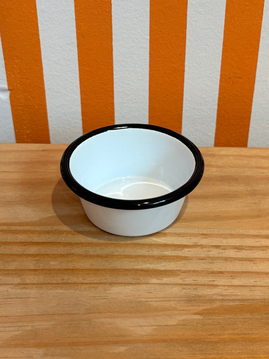 Enamelware Ramekin | Black Rim