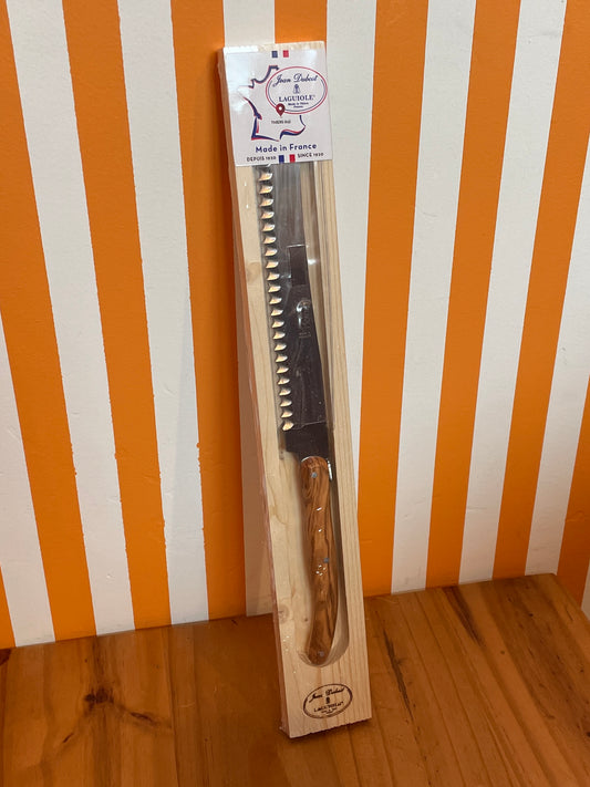 Jean Dubost Bread Knife Olive Wood