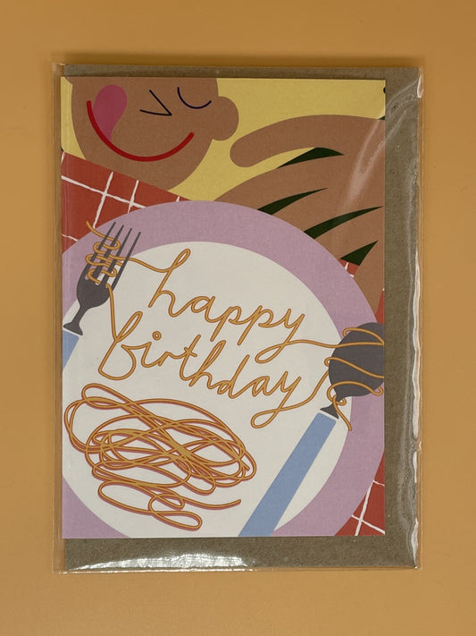 Greeting Card | Birthday Spaghetti