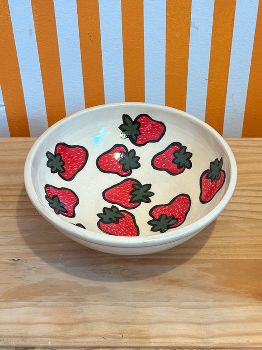 Más o Menos Bowl | Strawberry 8"