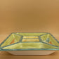 Ceramic Painted Veggie Serving Platter with Compartments