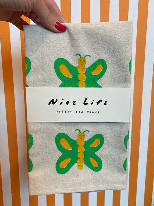 Nice Life Tea Towel | Butterfly
