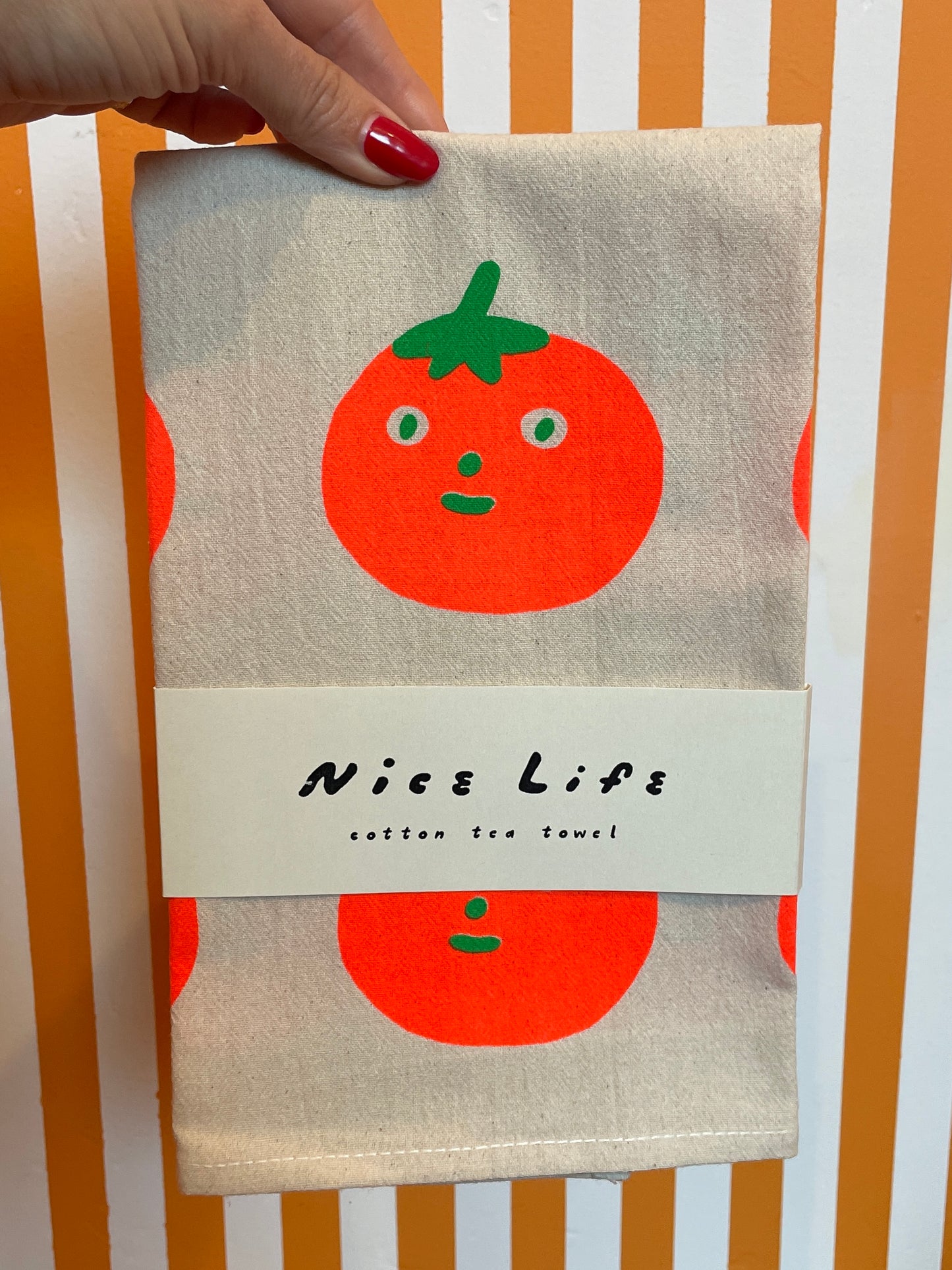 Nice Life Tea Towel | Tomato