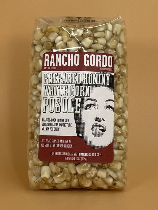 Rancho Gordo White Corn Posole/Prepared Hominy