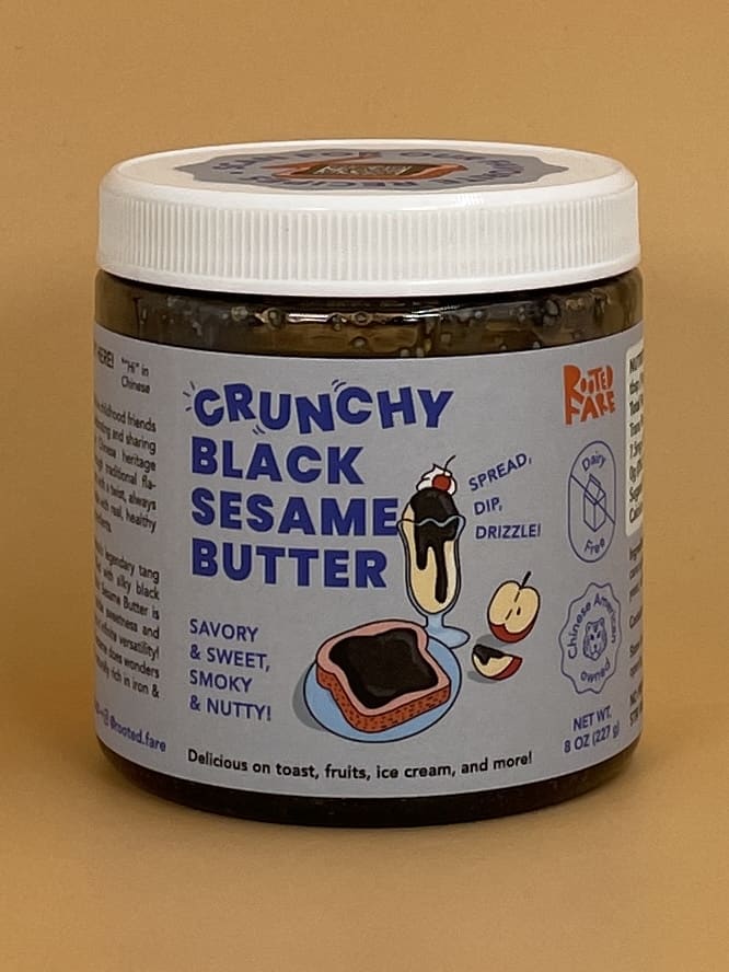 Rooted Fare Crunchy Black Sesame Butter