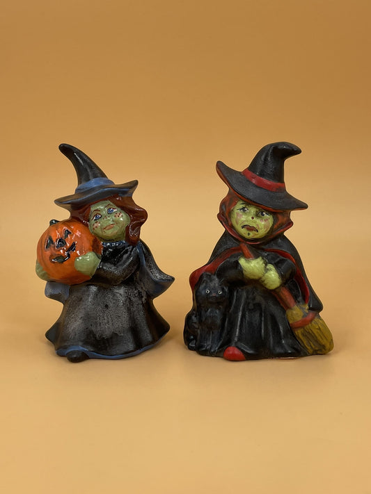 1970s Ceramic Handpainted Witch