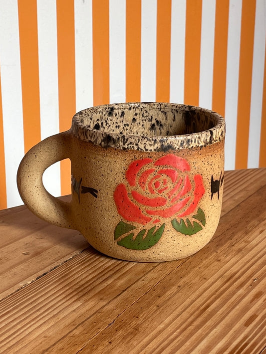 Mellow Ceramics Mug | Barbed Wire + Rose