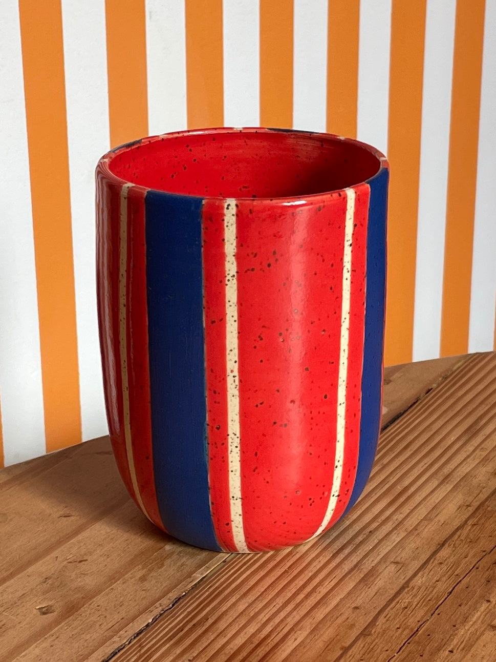 Mellow Ceramics Cup | Red + Blue