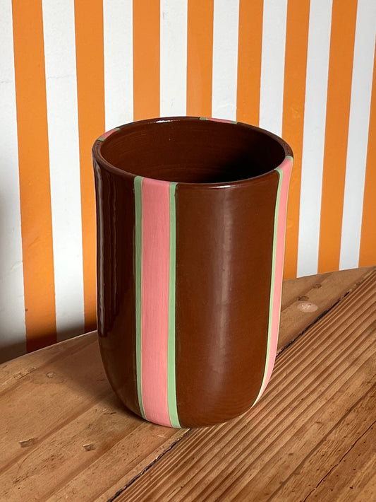 Mellow Ceramics Cup | Brown + Pink
