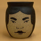 Black Slip Babes Face Vase 4 1/2"