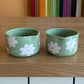 Art Schoool Dropout Matcha Bowl | Green with Daisies