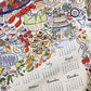 Feast & Flourish 2026 Calendar Tea Towel