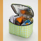 Baggu Puffy Lunch Bag | Mint Pixel Gingham