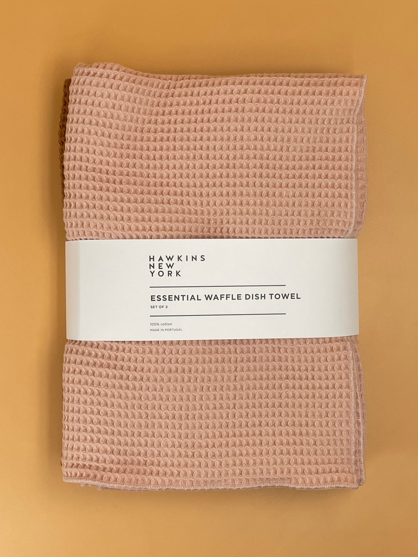 Hawkins New York Waffle Dish Towel Set | Blush & Terracotta