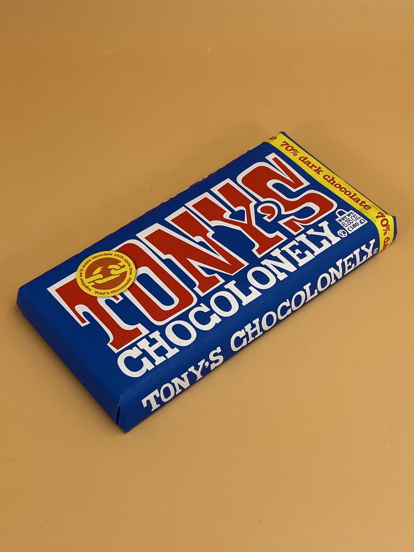 Tony's Chocolonely Dark Chocolate Bar 70%