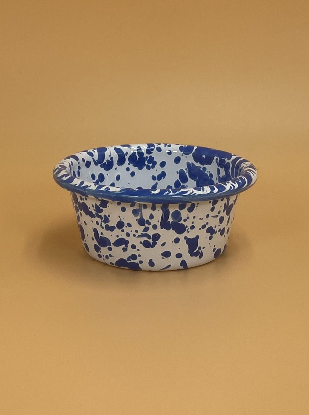 Enamelware Ramekin | Blue Splatter