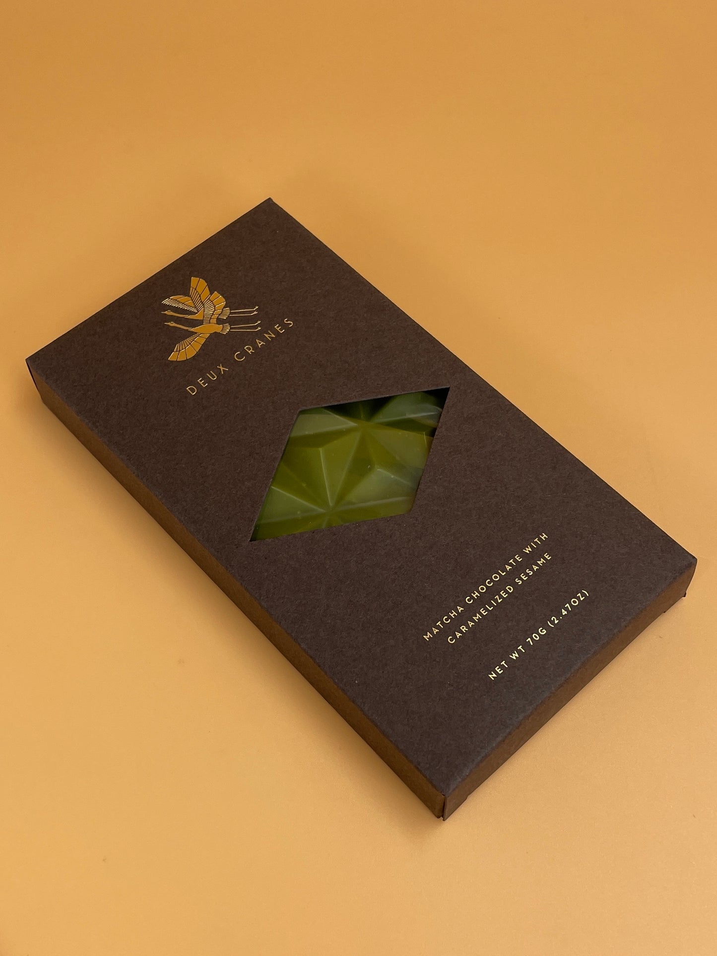 Deux Cranes Matcha Chocolate with Caramelized Sesame