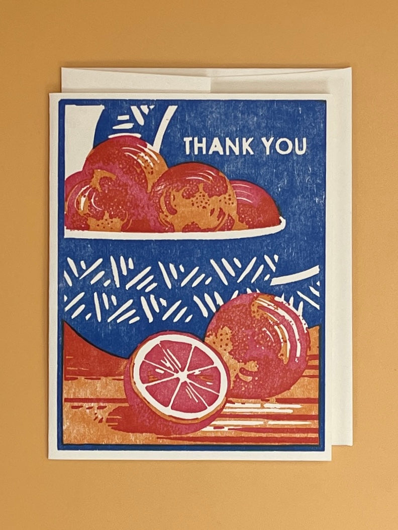 Greeting Card | Blood Orange Thank You
